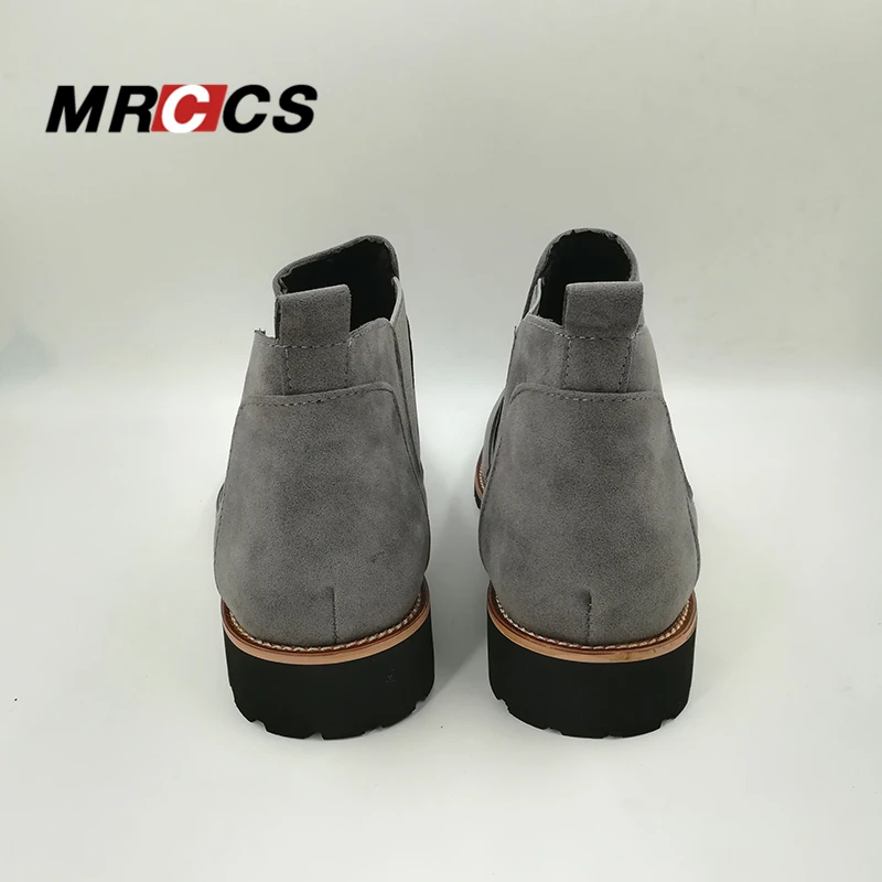 MRCCS Spring Autumn Classical Suede Leather Chelsea Boots For Men Simple &amp Fashion Ankle High Men's All Match Casual Shoes | Обувь