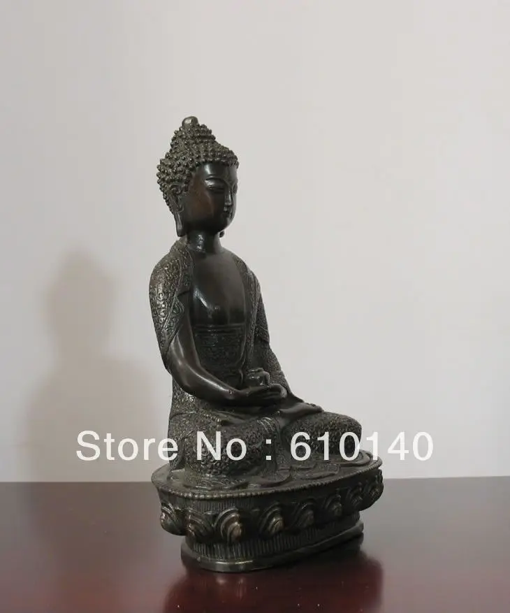 8&quotOld Tibet Tibetan Buddhis Amitabha bronze buddha statue | Дом и сад