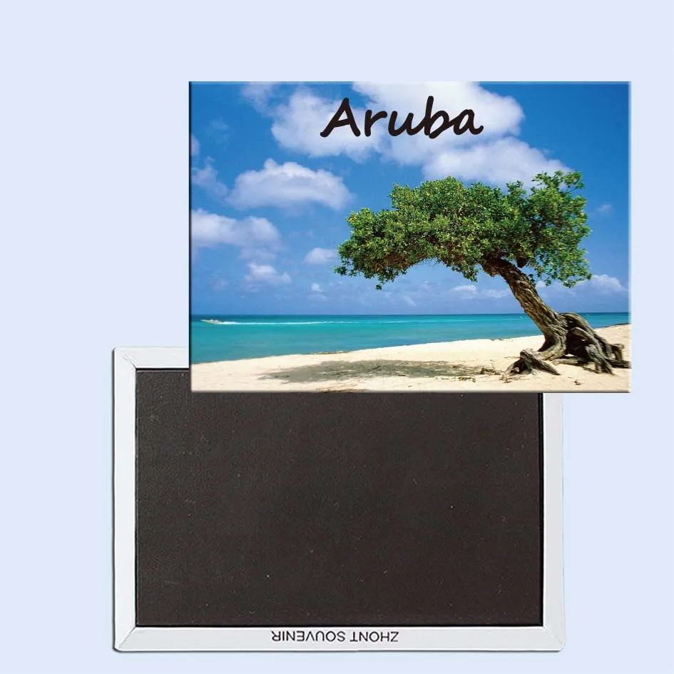

Tourist Souvenirs,Fridge Magnetic,Exquisite Gift 24540, Divi-divi Tree, Aruba