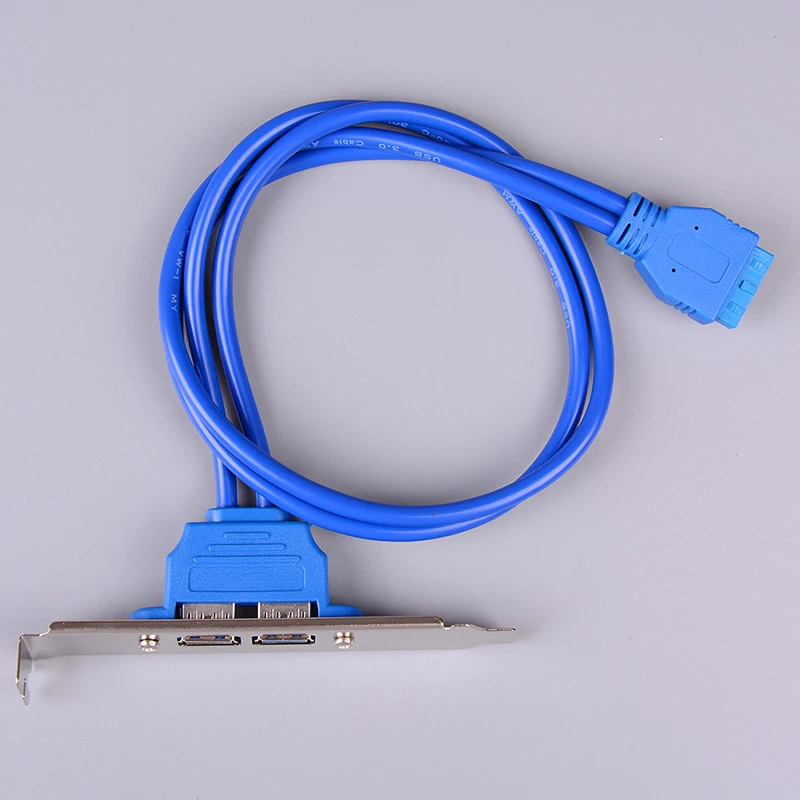 USB 3 0 20 Pin к 2 портам Женский адаптер Кабели двойной порт кабель материнской плате