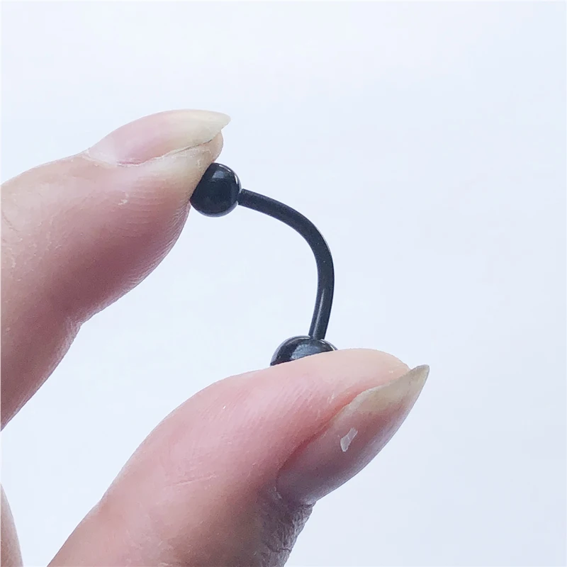 UVW126 Акриловые Кольца Штанги для языка 316l Супермена из мультфильма пирсинг кольца