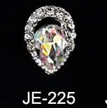 JE225-10pcs 10 шт./лот, прозрачные Блестящие Стразы для ногтей, Хрустальные стеклянные камни, сделай сам, стразы, инструмент для маникюра, украшения для ногтей, 3D подвеска, ювелирное изделие - Цвет: JE225-10pcs