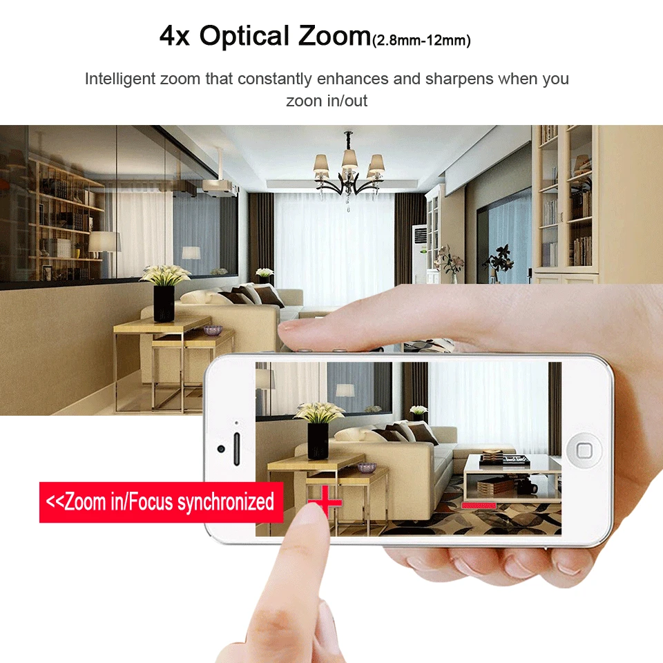 BESDER 5MP PTZ 4X оптический зум скоростная купольная IP камера 3MP 1080P Full HD P2P 40m ночное