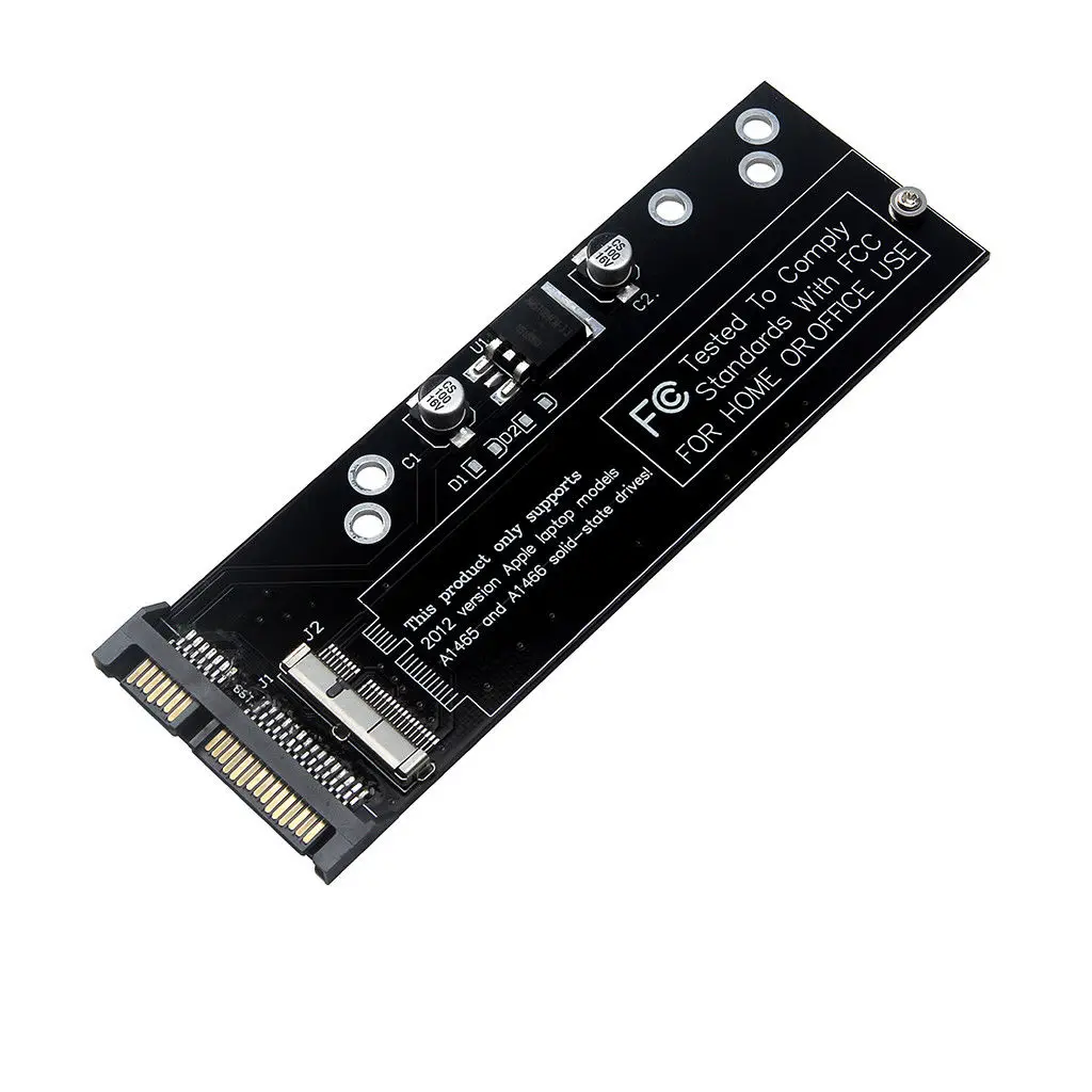 Горячая-для Macbook Air A1466 A1465 A1398 A1425 Ssd для Sata адаптер слот для карты