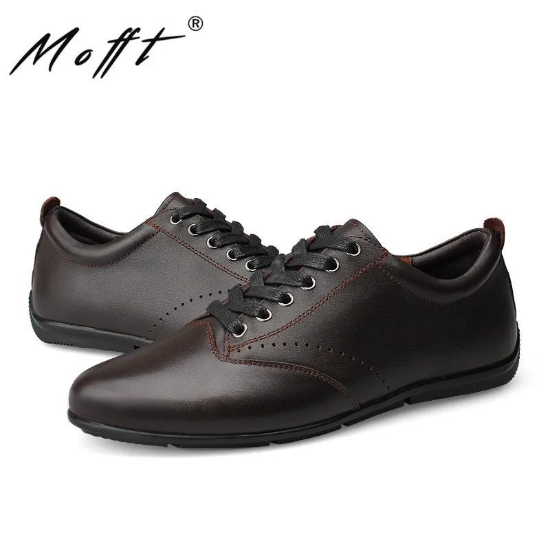 Handmade Genuine Leather Men Shoes Fashion Walking Durable Lace Up For Design Superstar Breathable Flat | Обувь