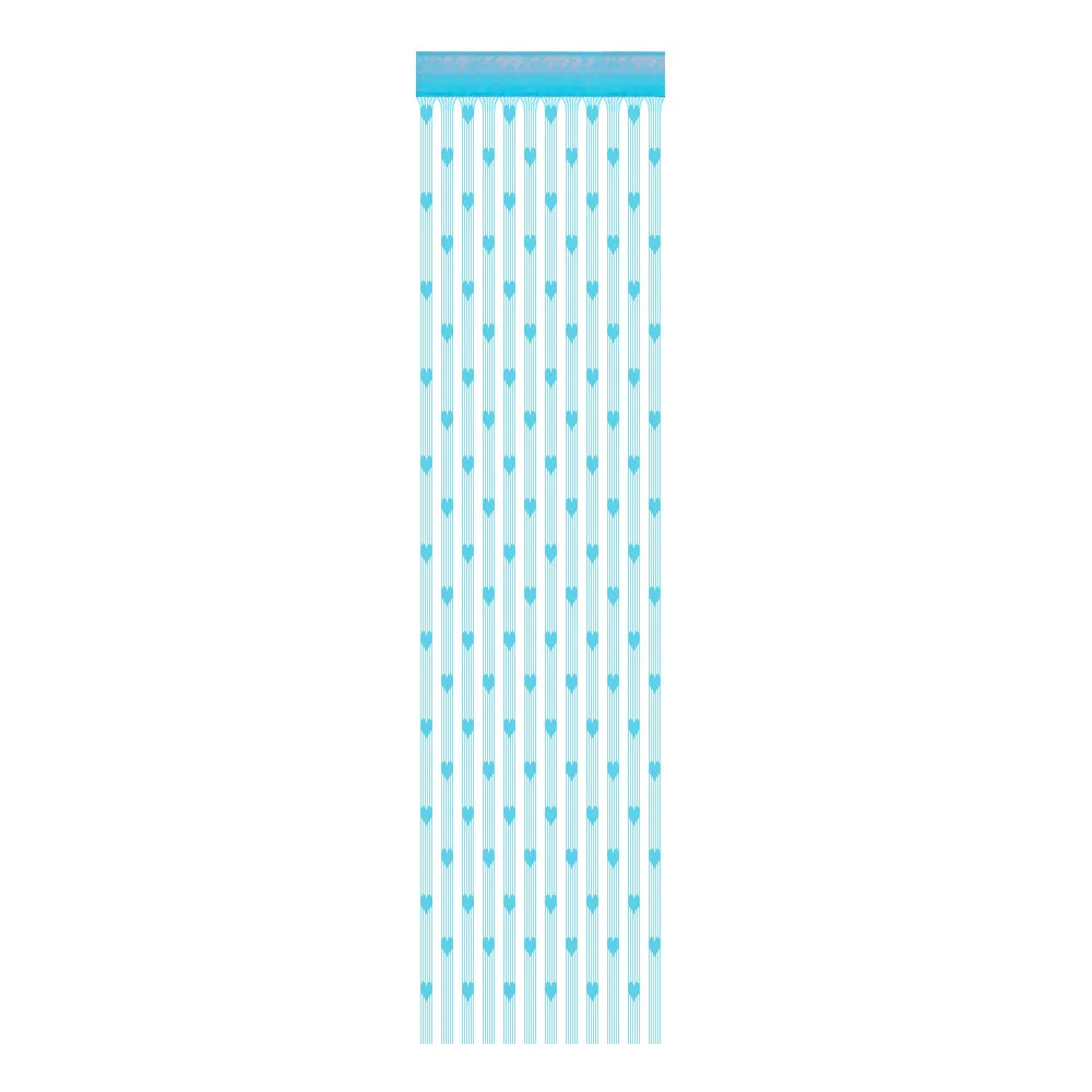 Sky blue Оригинальная домашняя занавеска 50x200 см/100x200 см Love Heart струнная занавеска для окна или двери для гостиной рулонные штора - Цвет: Sky blue
