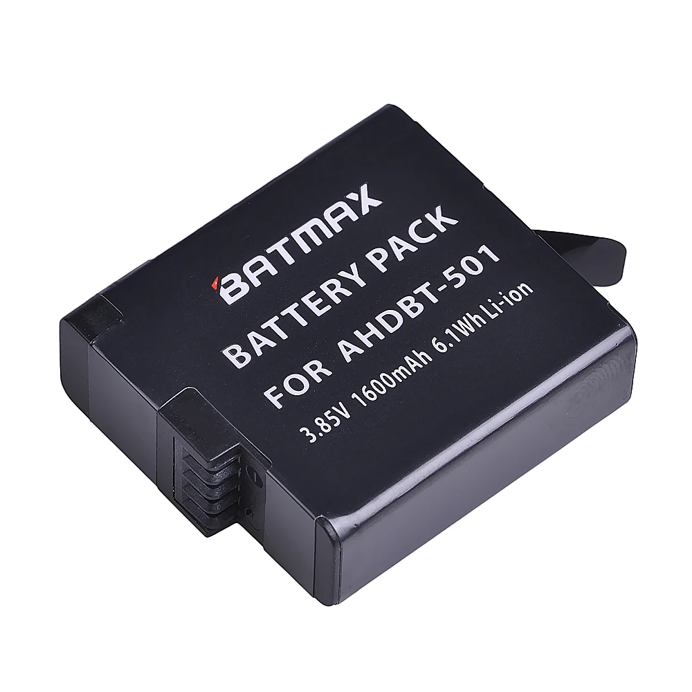Batmax 1 шт. 1600 мАч AHDBT-501 батарея для нового Gopro 7 8 6 5 спортивных экшн-камер |