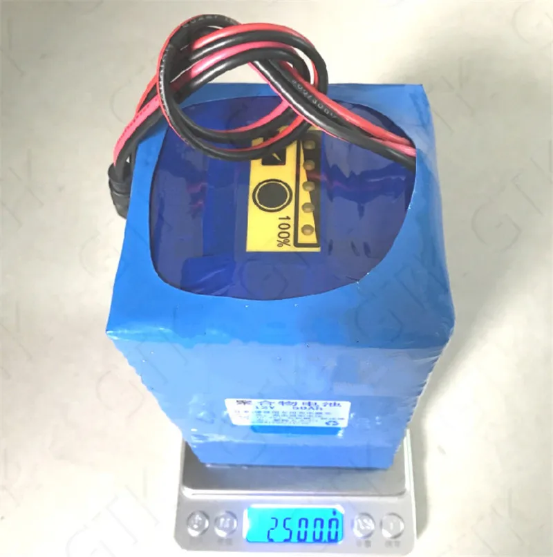 Литиевый 12 V аккумулятор 12 V 50AH полимерный 11,1 V+ заряженный дисплей громкости 5A зарядное устройство для 12 V 480 W грыжа ламповый инвертор контроль за дверью