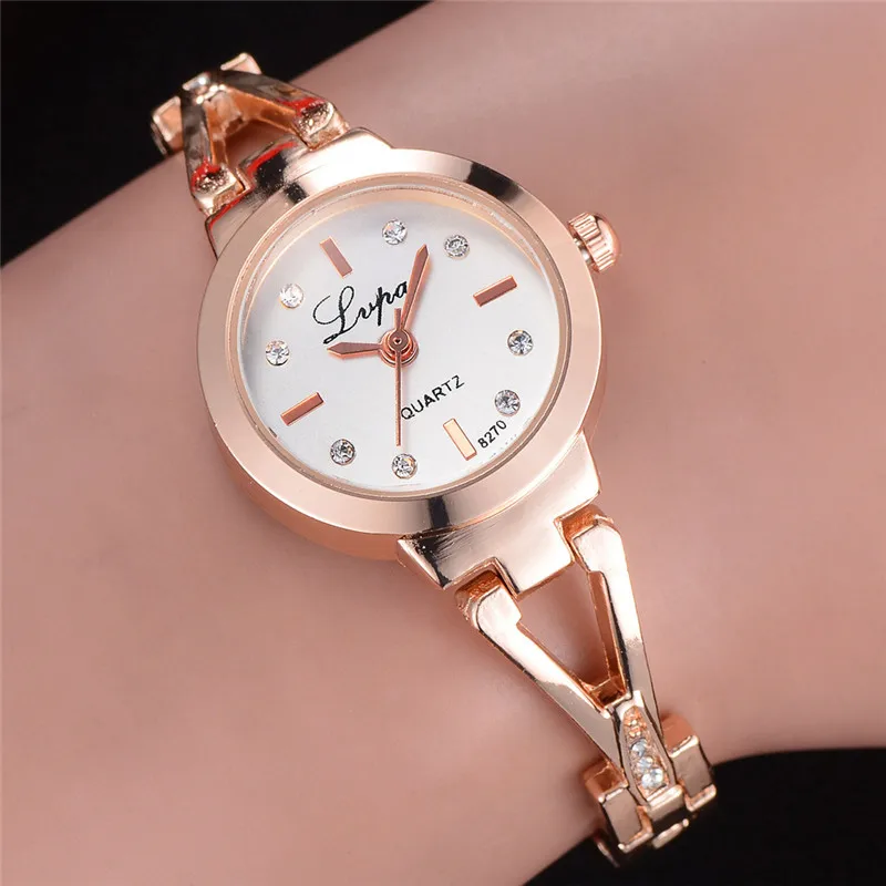 Lvpai женские часы с кристаллами бриллиантовый браслет кварцевые небольшие