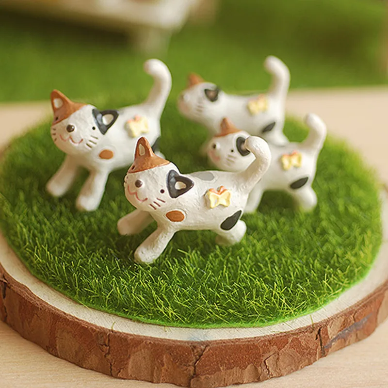 Японский Zakka маленькие Большие кошки Модель Животное миниатюрная фигурка