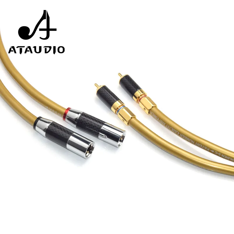 ATAUDIO Cardas 5C медный Hifi 2RCA к 2XLR кабель Hi-end Rca папа Xlr аудио для звукового оборудования |