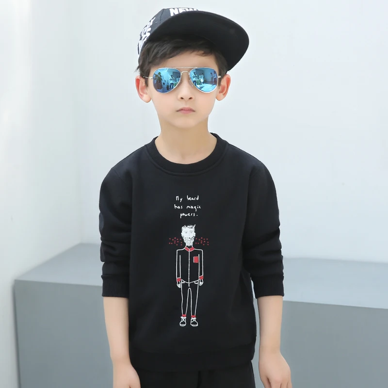 Pioneer Kids/свитер для мальчиков; модные хлопковые толстовки с капюшоном и принтом; Детский Повседневный пуловер для мальчиков; Верхняя одежда с флисовой подкладкой