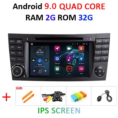 DSP ips Android 9,0 4G 64G автомобиль 2 din gps для e-класса W211 Mercedes Benz CLK g-класс W463 CLS W219 dvd-плеер Радио стерео выход - Цвет: 9.0 2G 32G IPS