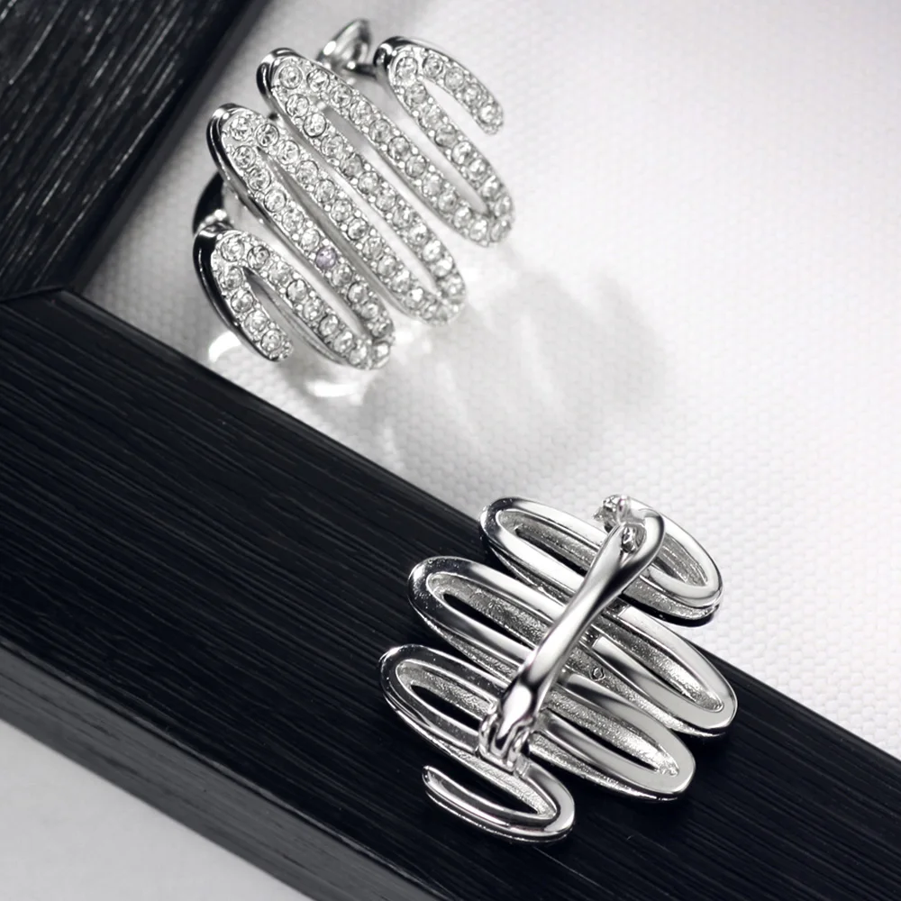 Neoglory модное ожерелье со стразами серьги ювелирный набор рождественский подарок