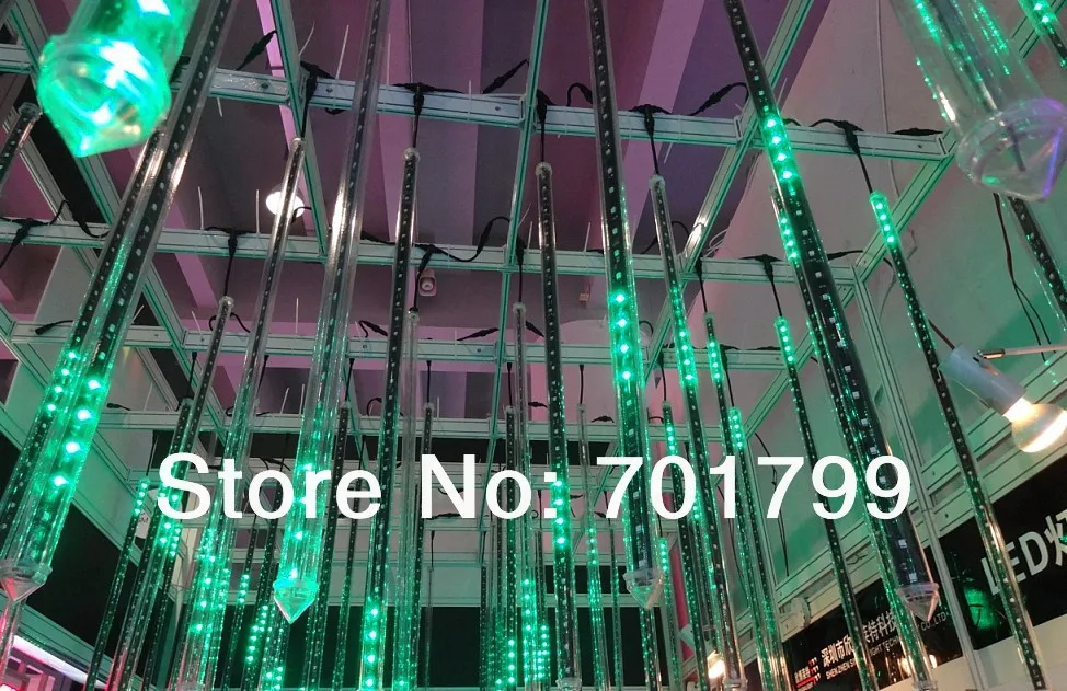 7 шт. 1 5 м длинная DMX512 360 градусов 3D Светодиодная цифровая метеоритная трубка dmx