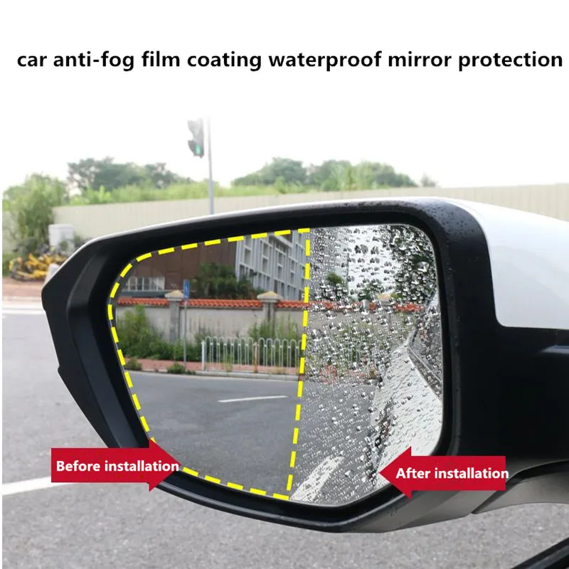 2 шт. Автомобильная противотуманная пленка покрытие Водонепроницаемая