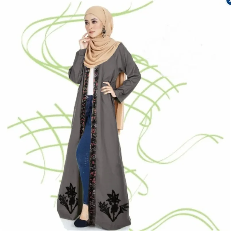 Аппликации Новые Jilbabs абайя кафтан Арабская одежда Турция Модный женский