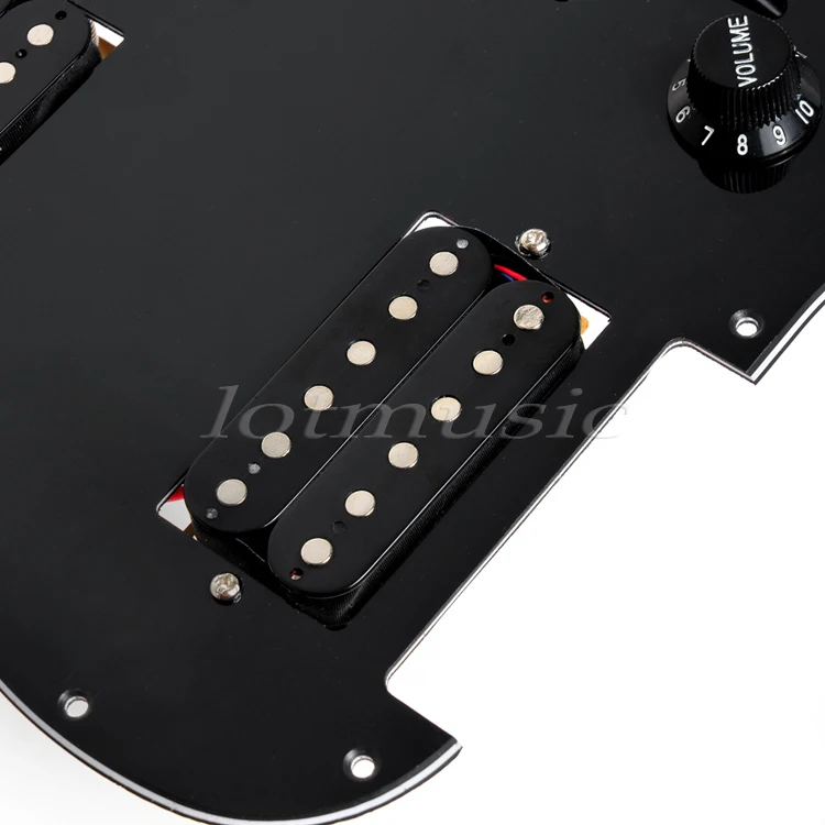 2 шт. черная HH нагруженная царапин пластина pickguard Пикапы Для струна гитары Замена |