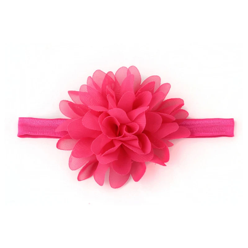 style 2 rose red Милая имитация жемчуга банты детская эластичная повязка на голову для новорожденных одноцветная повязка на голову для девочек аксессуары для волос в виде тюрбана - Цвет: style 2 rose red