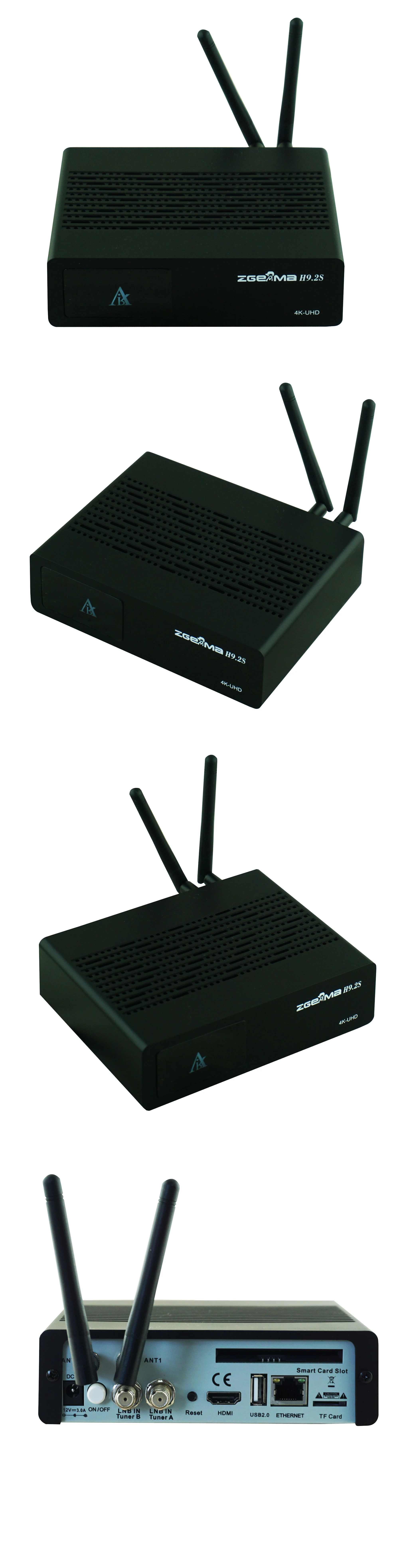 10 шт./партия zgemma h9.2s двойной dvb s2x 4K спутниковый ресивер со встроенным wifi