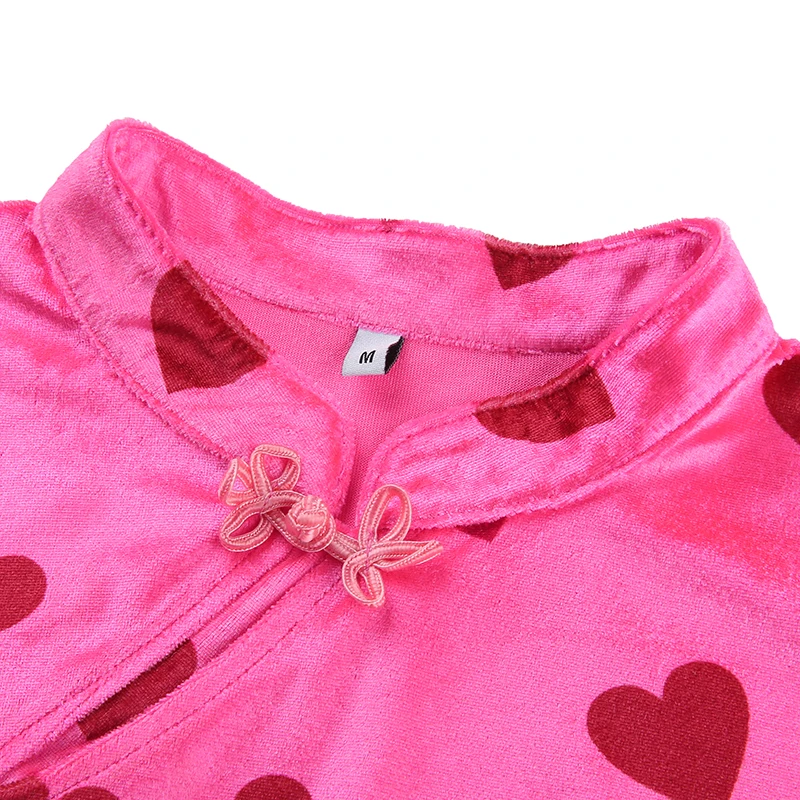 Женское винтажное бархатное платье-Ципао с вышивкой | Женская одежда