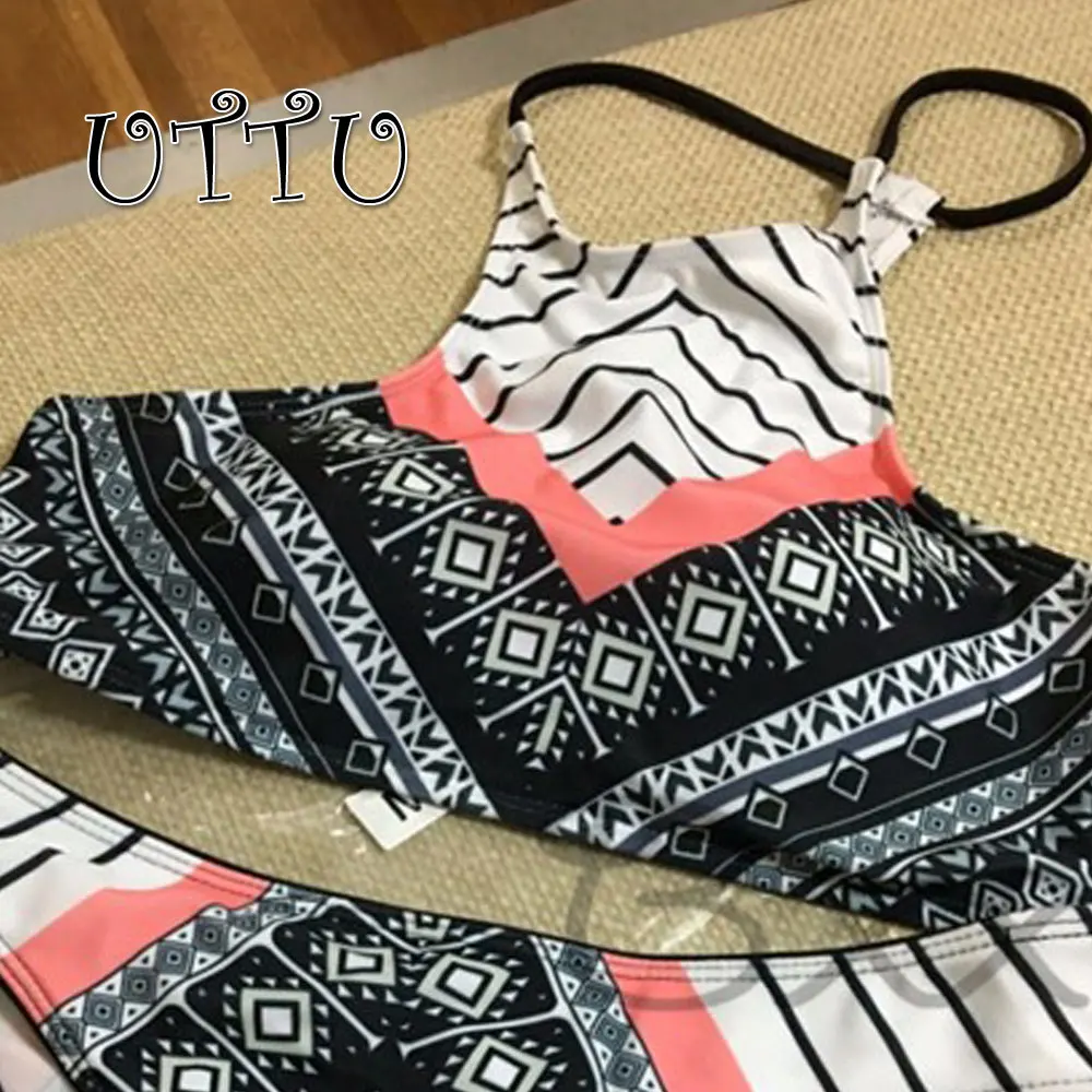 Uttu Новый Племенной купальник бикини с топом женский купальный костюм