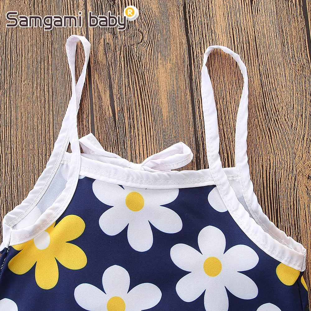SAMGAMI/Летняя Одежда для новорожденных одежда маленьких девочек топ на бретельках