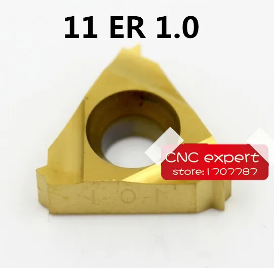 

Бесплатная доставка 10 шт 11ER 1.0ISO твердосплавные вставки, CVD покрытие, общий тип для резки стали