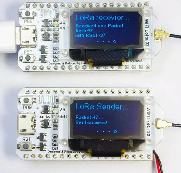 5 pcs 868MHz/915MHz LoRa ESP32 Oled Wifi SX1276 Module IOT with Antenna For Arduino Electronic diy kit pcb New Version 2017 | Компьютеры и