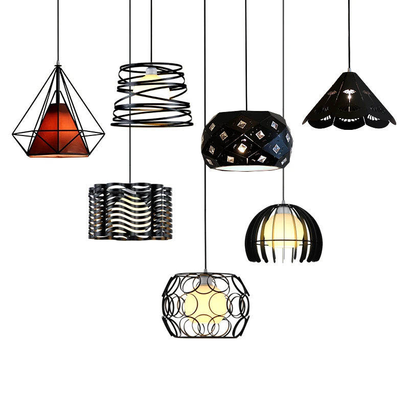 

Qiseyuncai Nordic creative personality iron E27 chandelier simple modern aisle balcony lighting