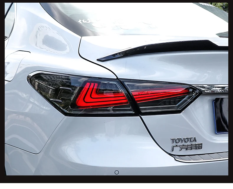Автомобильный Стайлинг для Toyota Camry задние фонари Camry светодиодный задний фонарь DRL+ Динамический сигнал поворота+ тормоз+ задний фонарь 4 шт