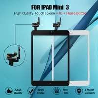 touchscreen for ipad mini 3 mini3 touch glass screen digitizer home button with ic conector for ipad mini 3 a1599 a1600 a1601