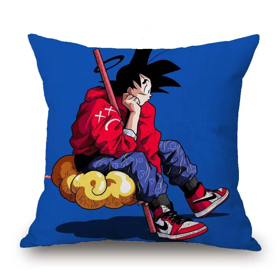 10 18 дюймов японского аниме Dragon Ball Z House Декоративные Чехлы на подушку Goku принты наволочки домашние декоративные подушки - Цвет: 10