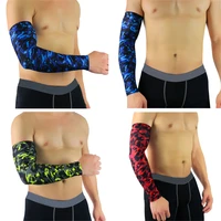 men sports arm sleeve camouflage pattern protective gear supports protection spslf0027