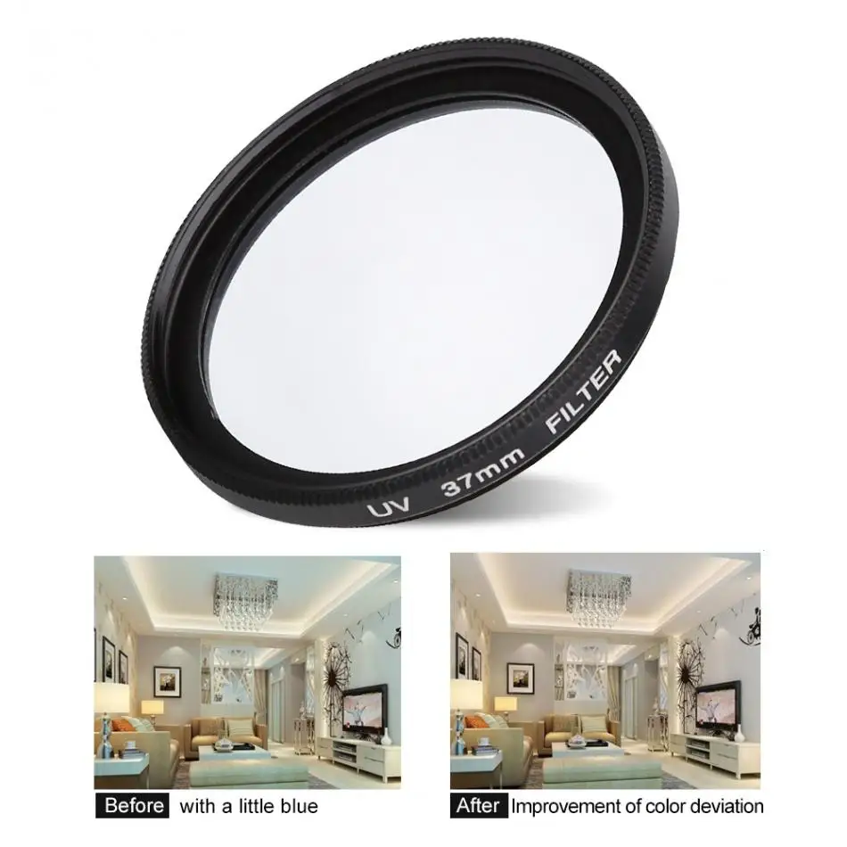 Защитный уф фильтр 37 мм для спортивной экшн камеры YI II 4K|uv filter|lens uv filterlens |
