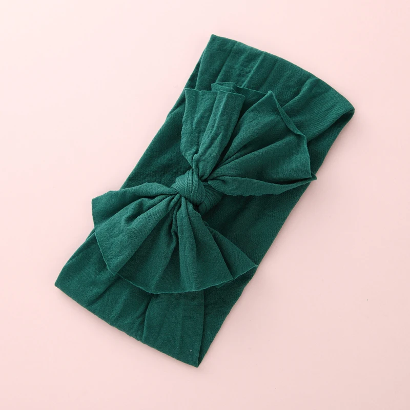 12 шт./лот нейлоновая головная повязка с узлом сверху широкий тюрбан один размер