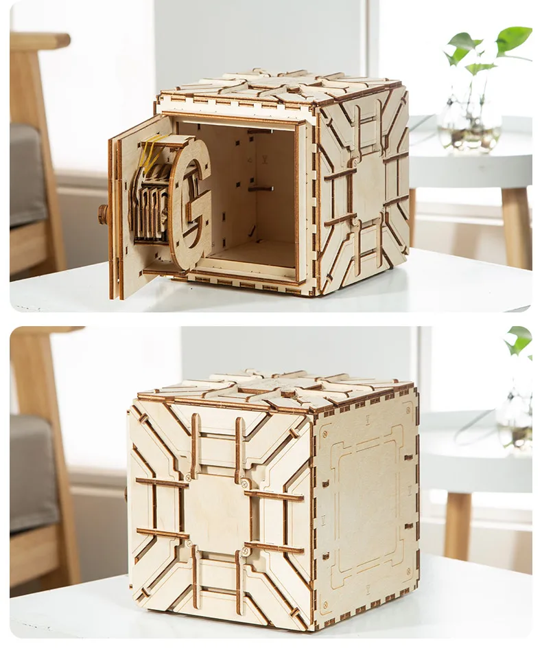 DIY 3D деревянная ручная головоломка, игрушка ручной работы, головоломка для девочек, коробка для хранения ювелирных изделий на День отца, День святого Валентина