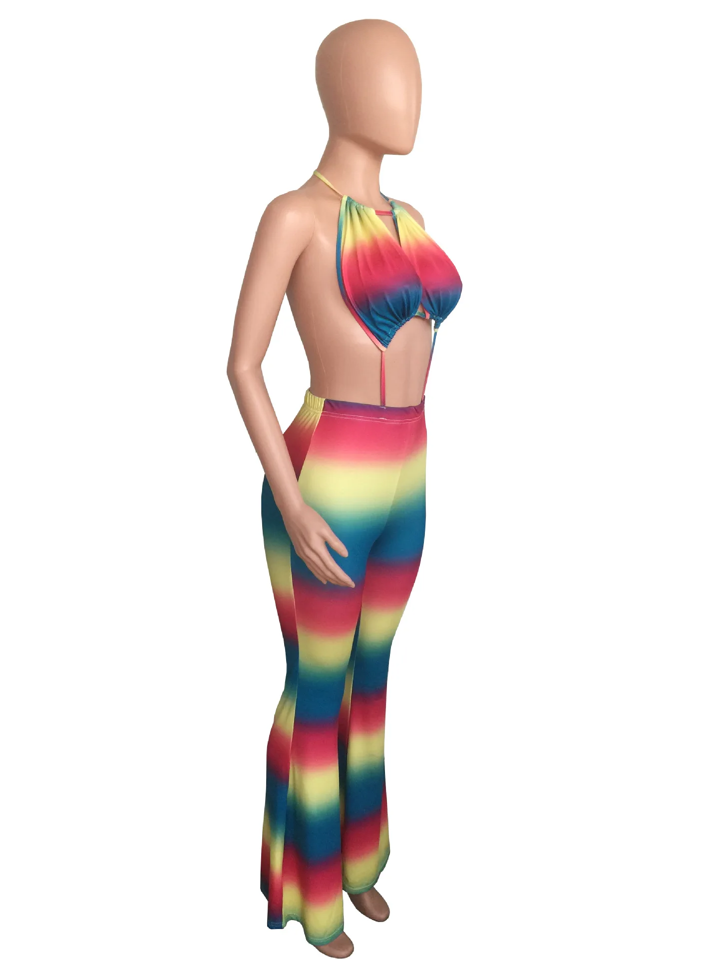 Комбинезон с завязками на шее бандажный комбинезон женский комбишорт