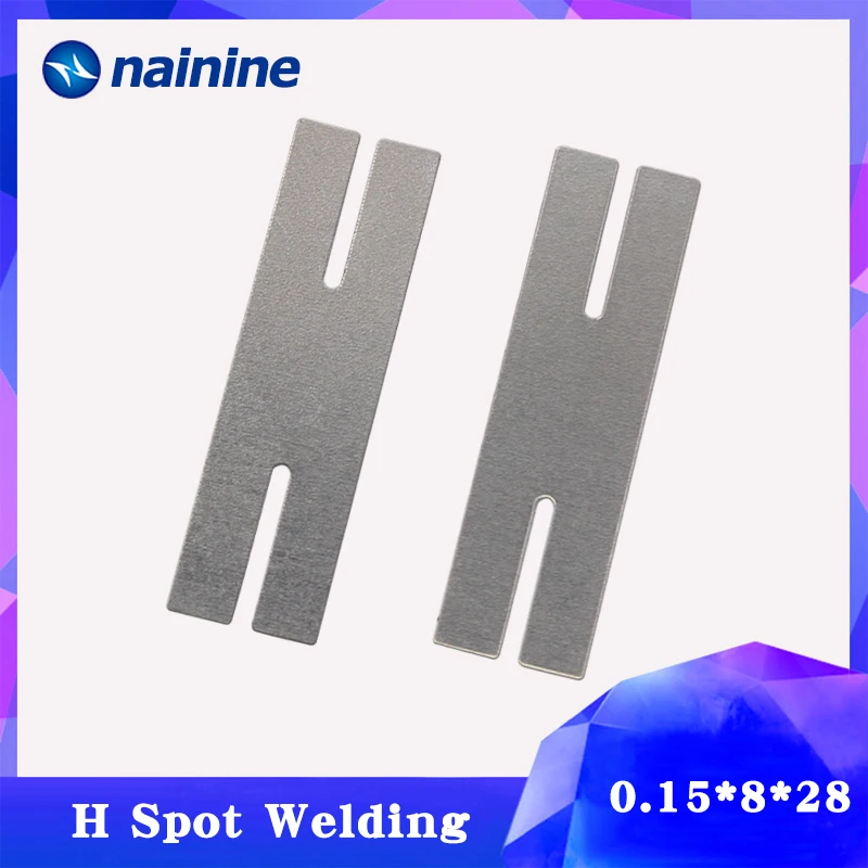 

100pcs 0.15*8*28H Nickel Plated Steel Strip Strap Sheets for Battery Spot Welding Machine Welder Washers