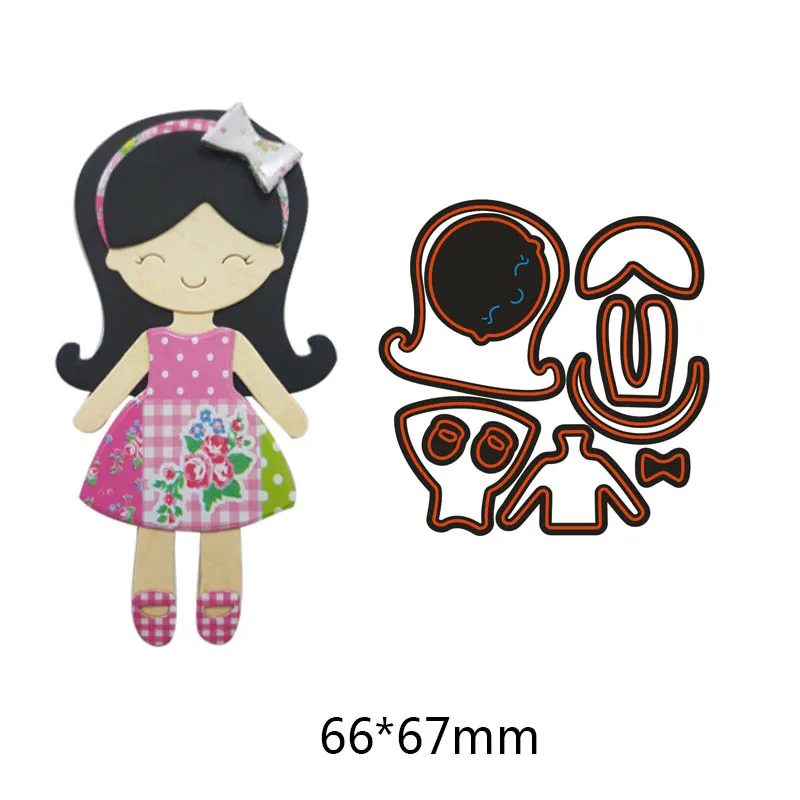 

Little Girl Metal Cutting Dies for Scrapbook Album DIY Embossing Handmade Paper Craft Stamps Stencil Template Dies New