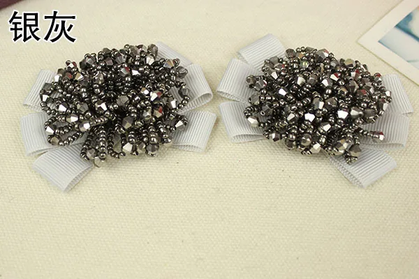 1 пара хрустальных бусинок обувь патч Appliques de roupa аппликация вышивать на пачках для одежды para Vesta