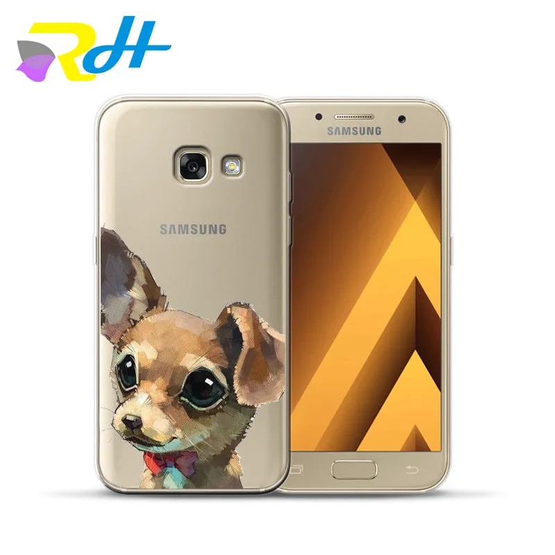 For coque Samsung Galaxy A5 Flower Cute animal cover for fundas 2016 A320 A7 2017 Case | Мобильные телефоны и аксессуары