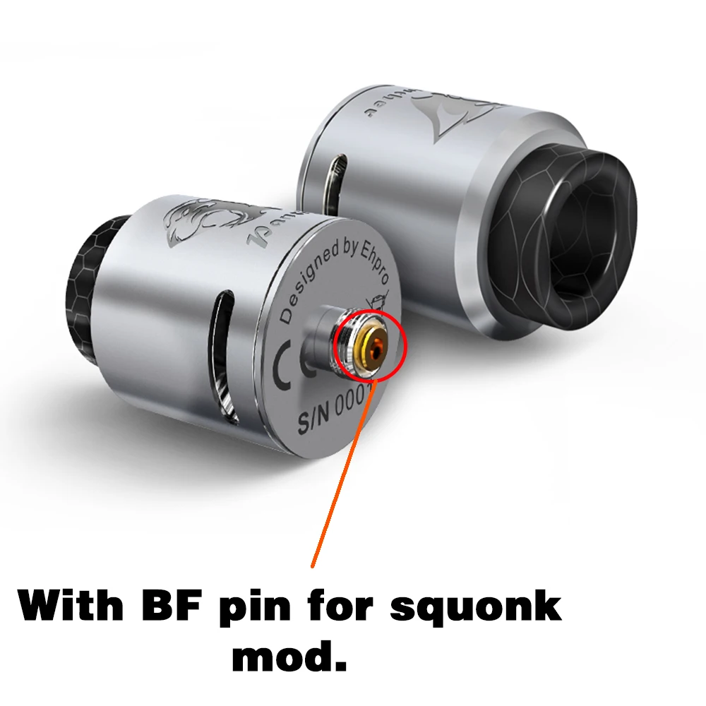 Ehpro Panther RDA атомайзер 510 резьба с двумя катушками BF Pin Squonk электронная сигарета Vape