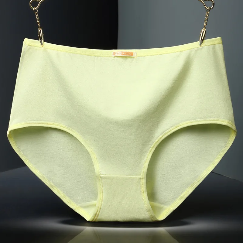 yellow Однотонное нижнее белье, женские сексуальные трусики, хлопковые трусы, женское белье, Cueca 3XL, Calcinhas, шорты, трусики, Ropa Interior Femenina - Цвет: yellow