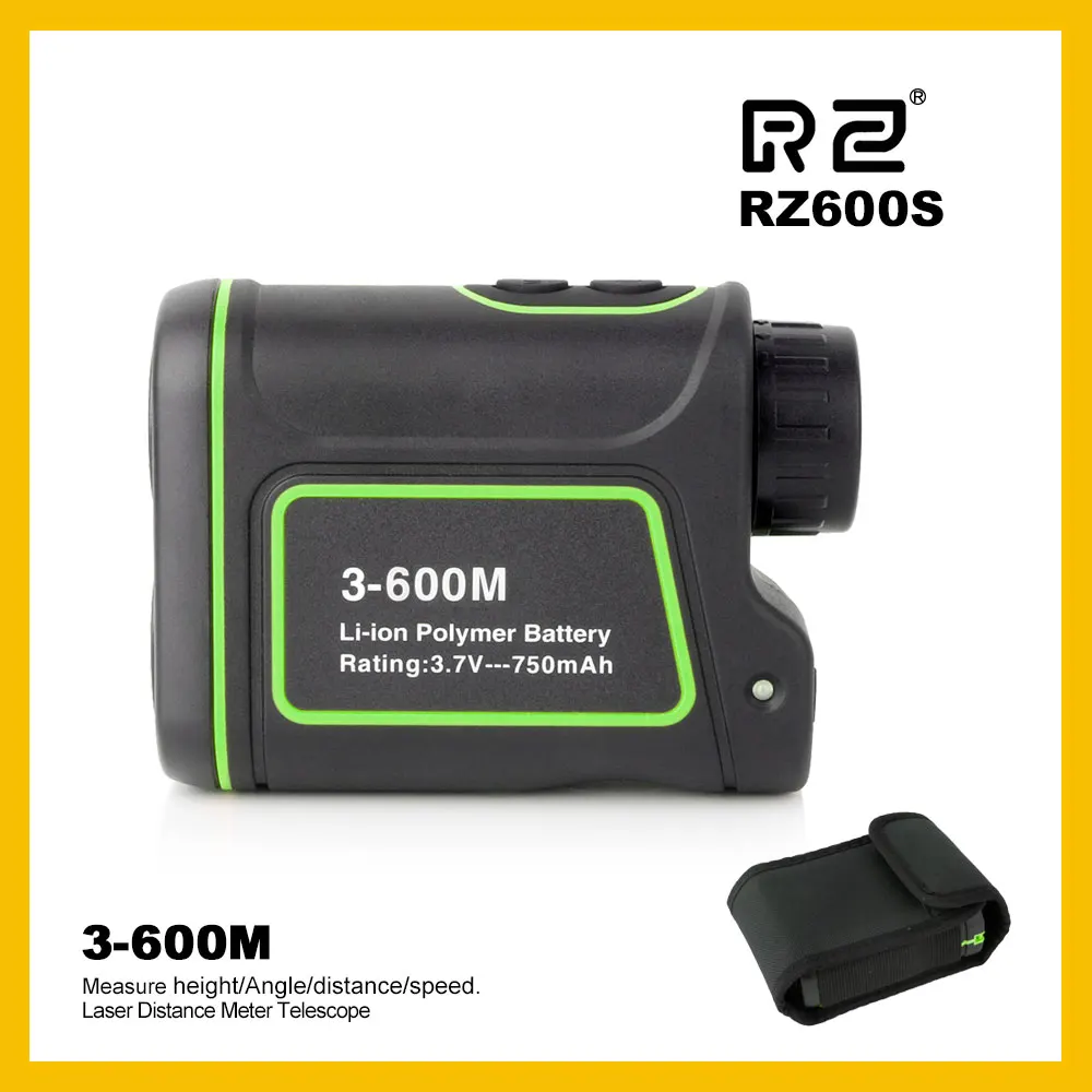 RZ golf лазерный дальномер, дальномер, рулетка, дальномер, телескоп, дальномер, телеметра, инструмент, лента для охоты, 600 м, RZ600S