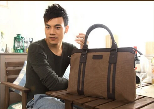 Мужская холщовая сумка-мессенджер в Корейском стиле | Багаж и сумки