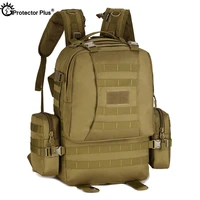 protector plus tactical combination backpack military outdoor camping rucksack travel hiking bag large capacity backpack 50l
