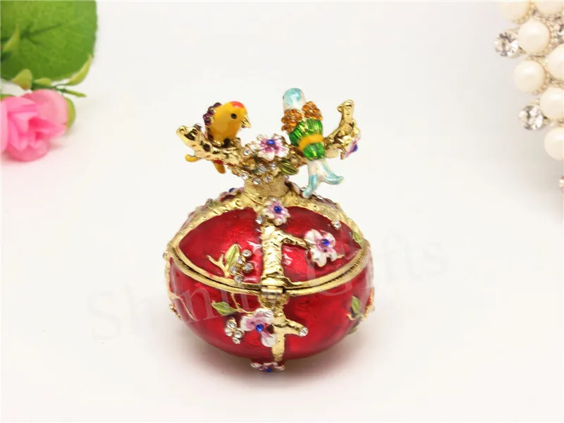 Редкая ручная печать в винтажном стиле любовь птица Красочные горный хрусталь