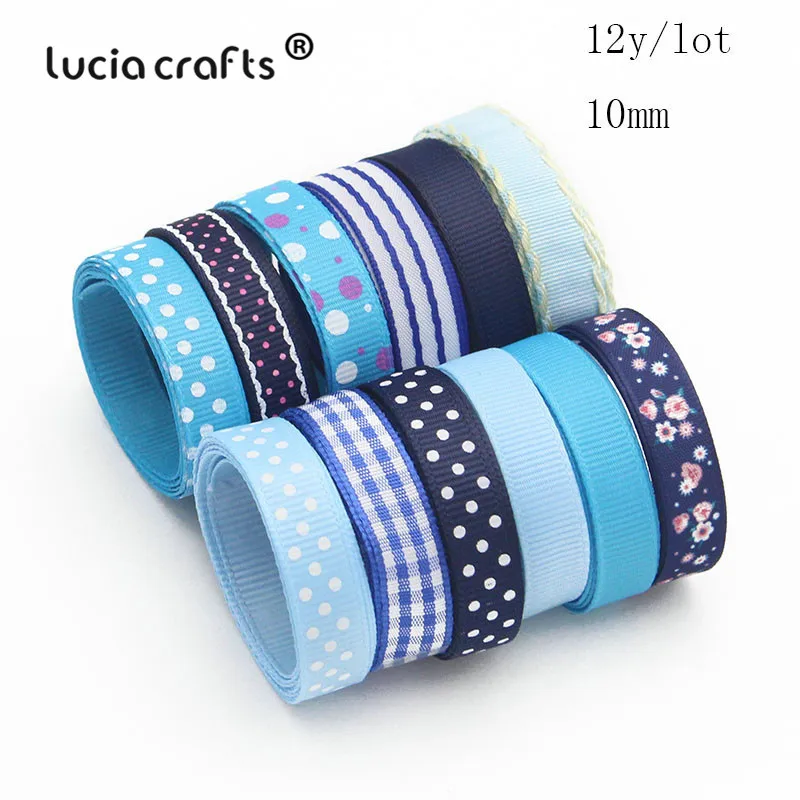 Style 10 12y Lucia crafts мульти смешанные печатные корсажные атласные ленты DIY Швейные банты для волос подарочная упаковка Рождественский ленточный аксессуар S0101 - Цвет: Style 10 12y