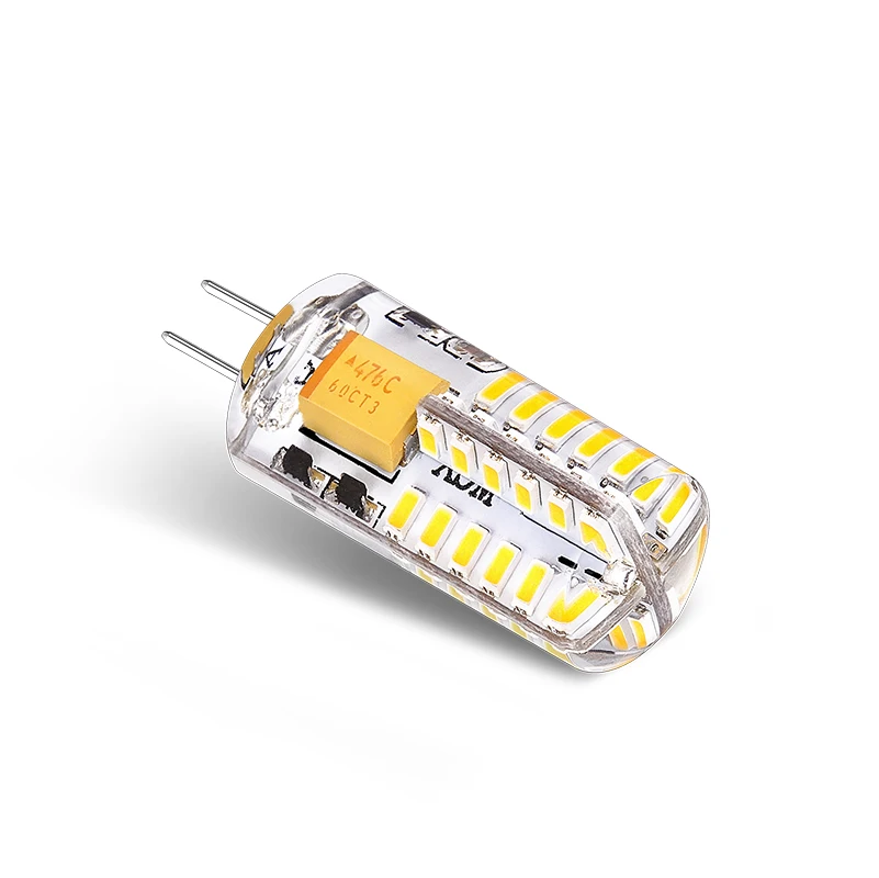 Светодиодная лампа G4 12 В AC/DC 1 5 Вт 2 3 24/48/57/81 3014SMD светодиодный 360 градусов 3000K 4500K 6000K